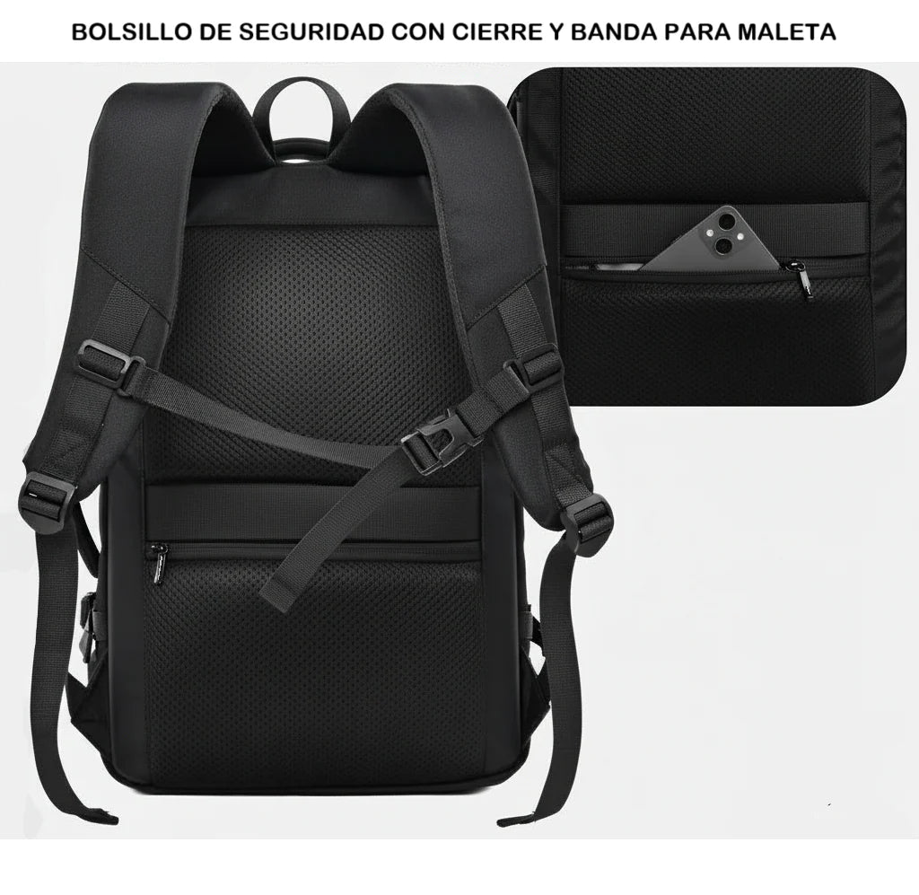 Mochila Viaje Viral (Cabina Avión) 40L Black.
