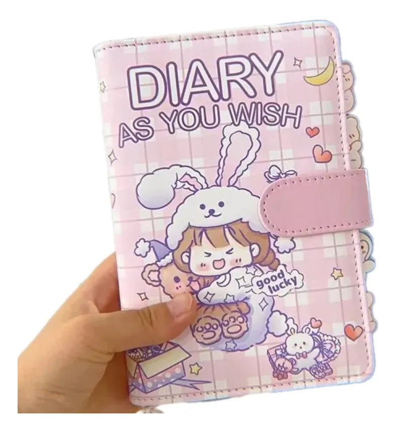 Planner Planificador A6 Niña Kawaii 90 Hojas Agenda